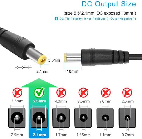 DC12V 2A Power Supply Adapter, SANSUN AC100-240V to DC12V Transformers, Switching Power Supply for 12V LED Strip Lights, 12 Volt 2 Amp Power Adaptor, 2.1mm X 5.5mm US Plug in Saudi Arabia