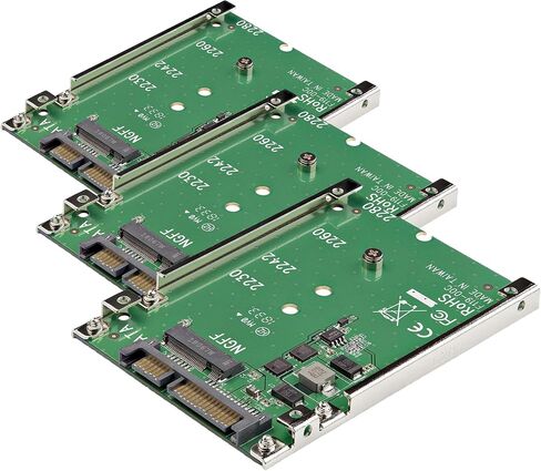 StarTech.com M.2 SATA SSD to 2.5" SATA Adapter [NOT NVMe], Open-Frame Bracket, 7mm High, M2 Hard Drive Adapter - TAA | M.2 NGFF to 2.5in SATA adapter with open-frame bracket for data recovery, system upgrades and storage expansion in Saudi Arabia