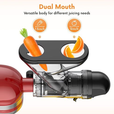 Masticating Juicer Attachment for KitchenAid Stand Mixer | Slow Juicer Attachment with Dual Feed Chute and Pusher, Cold Pressed Juicer Machine for Fruits & Vegetables in Saudi Arabia