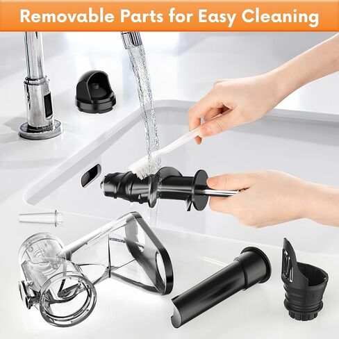 Masticating Juicer Attachment for KitchenAid Stand Mixer | Slow Juicer Attachment with Dual Feed Chute and Pusher, Cold Pressed Juicer Machine for Fruits & Vegetables in Saudi Arabia