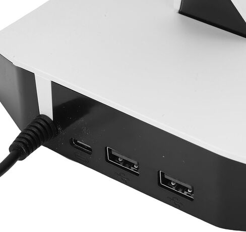 RGB Game Controller Headset Holder,Stylish and Space-Saving Stand with Dual USB Ports for Gaming Setup,ABS Material,11.73x5.59x5.55in in Saudi Arabia