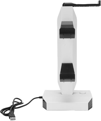 RGB Game Controller Headset Holder,Stylish and Space-Saving Stand with Dual USB Ports for Gaming Setup,ABS Material,11.73x5.59x5.55in in Saudi Arabia