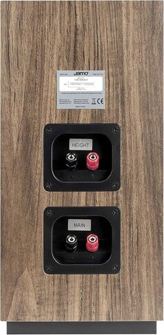 Jamo S 803 Bookshelf Speaker Pair (Walnut) | Bookshelf audio and home theater with Dolby Atmos ready connections and wood finish in Saudi Arabia