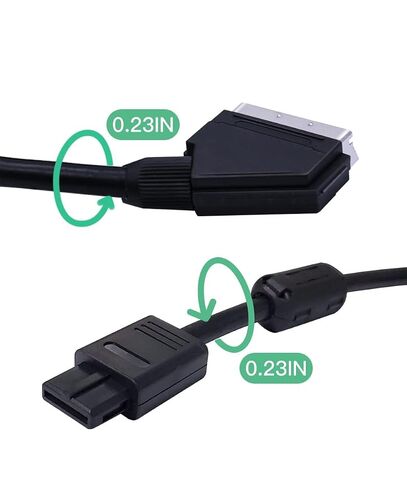 كابل HTDYOO RGBS Scart سلك نحاسي عاري متوافق مع SFC- 3.28 قدم/1 متر in Kuwait