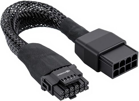 Iesooy GPU 8-Pin to 12VHPWR 16-Pin(12+4) Power Cable - 5.9 in Braided GPU Adapter Cable, 14AWG Tinned Copper Wire for RTX4090/4080/4070Ti in Saudi Arabia