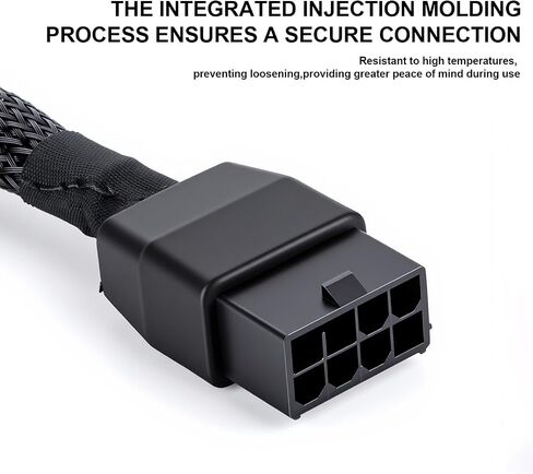 Iesooy GPU 8-Pin to 12VHPWR 16-Pin(12+4) Power Cable - 5.9 in Braided GPU Adapter Cable, 14AWG Tinned Copper Wire for RTX4090/4080/4070Ti in Saudi Arabia