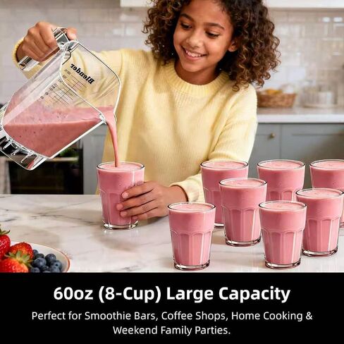 AIZIYO Professional Blender for Smoothies, 2200W Peak Watts,60 oz BPA-Free Pitcher, Blenders for Kitchen, Dishwasher Safe, Programs for Frozen Drinks & Nutrient Milk Shakes & Nut Milk in Saudi Arabia