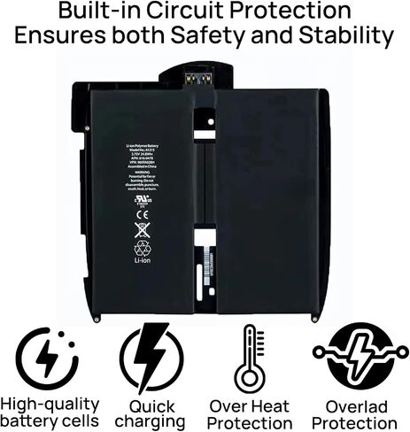 A1315 Battery Compatible with iPad 1 1st Gen A1337 A1219 741-0025-A 616-0448 with Tools 3.75V 24.8Wh in Saudi Arabia