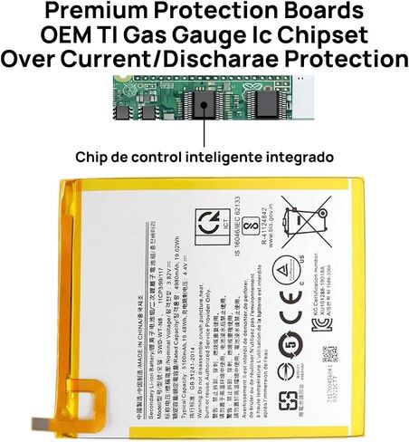 SWD-WT-N8 Battery Compatible with Galaxy Tab A 8.0 icnh 2019 SM-T290 SM-T295 with Tool Kit 3.82V 19.02Wh in Saudi Arabia