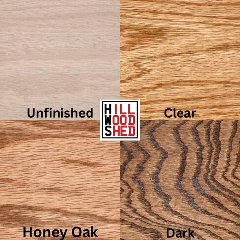 Wood Shed Hill 12 Series CD Storage Cabine, Real Oak Wood Media & Display Shelves, Handcrafted in The USA in Saudi Arabia