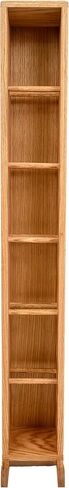 Wood Shed Hill 12 Series CD Storage Cabine, Real Oak Wood Media & Display Shelves, Handcrafted in The USA in Saudi Arabia