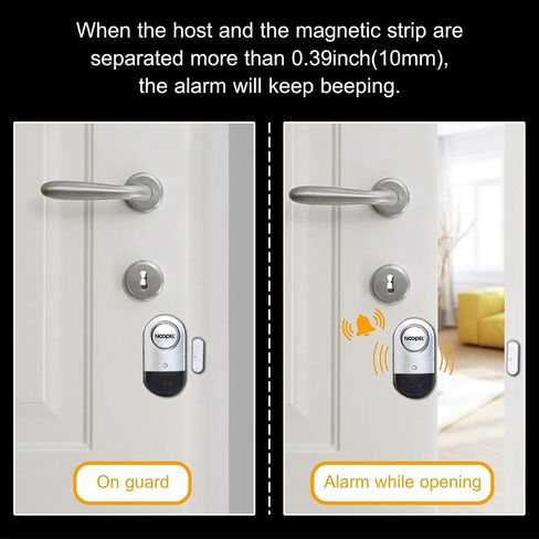 Door Alarms for Kids Safety 120dB Window Alarms for Home Security | 120dB Open Alert,Pool Safety Guard,Door Window Sensor,Hotel Apartment Use,Garage RV Fit,Easy Stick Install in Kuwait