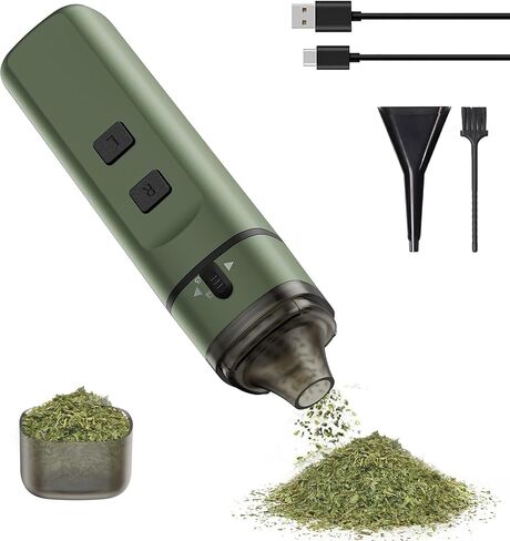 Automatic Electric Spice Grinder,USB Rechargeable Powered, Mini Portable Spice Mill Machine for the Kitchen(Green) in Saudi Arabia