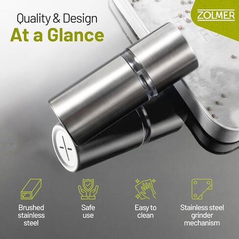 Spice Grinder with Storage Container for Fine Nutmeg Powder - SIlver | Extra-sharp stainless steel mechanism for whole nutmeg, manual and compact for kitchen or table in Saudi Arabia