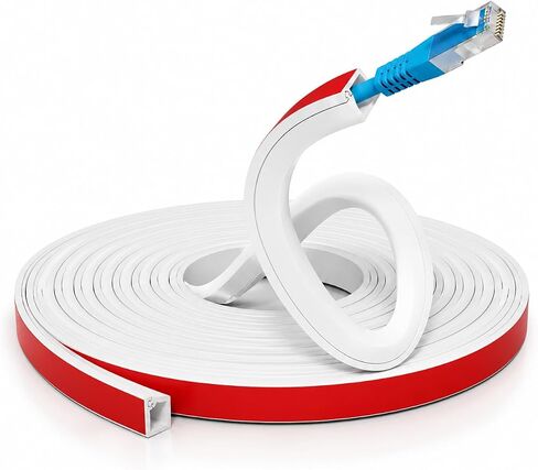 39" Silicone Cord Hider for Wall, Cable Raceway to Hide TV Wires & Cords | Flexible Cable Raceway for 1 Cord, Self-Adhesive Wire Cover for Home Office Desk Cable Management, Safer for Kids & Pets in Saudi Arabia