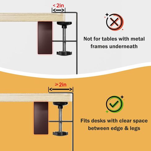 DELAMU 25'' Upgraded No Drilling Under Desk Cable Management Tray, Black | Under Desk Cable Management, Extra-Long, No Tools Required Installation, Height-adjustable, Home Office Gaming Accessories in Saudi Arabia