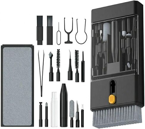 22 in 1 Precision Cleaning Kit – Professional Electronic Cleaning kit Cleaning Tools for Phone, airPods Headset, Keyboards, Cameras, Laptop & More in Saudi Arabia