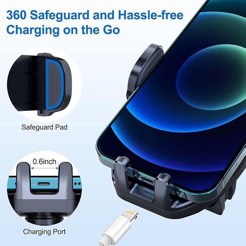 vanva Universal Air Vent Car Mount, [ Big Phones & Thick Case Friendly ] Cell Phone Holder for Car Hands Free Clamp Cradle Vehicle fit for All Apple Smartphone in Saudi Arabia