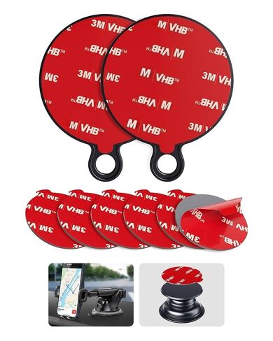 APPS2Car 3-Pack 3" Dashboard Mounting Disk, VHB Pad for Suction Cup Mount | VHB Pad, Not Double-Sided Tape; Fits Suction Cups Up to 3 Inches for Phone Mounts; For Flat Dashboards Only; One-time Use in Kuwait