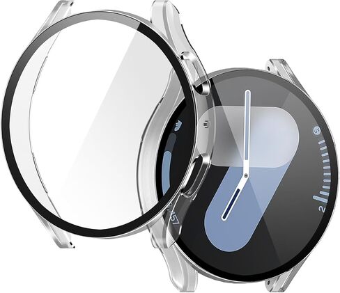 JULK for Samsung Galaxy Watch 9 (2026) / 8 Case with Screen Protector 40mm | [2 Pack] Protective Hard Cover with Built-in Tempered Glass, Ultra-Thin Scratch Resistant Face Guard, Matte Black in Saudi Arabia