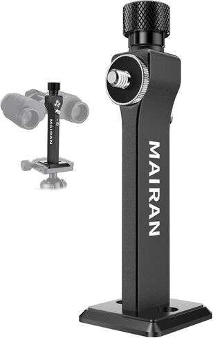 MAIRAN Binocular Tripod Adapter with 1/4-20" & 3/8-16" Thread | Quick Release Detachable Binocular Mount for 8x42 10x50 15x60 15x70 20x80 25x70 Binoculars etc Model in Saudi Arabia