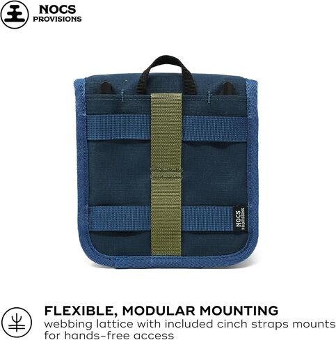 Nocs Provisions 42mm Binocular Pouch for Nocs 32mm Binoculars, Crossbody or Pack Mount Accessory - Harbor Blue in Saudi Arabia