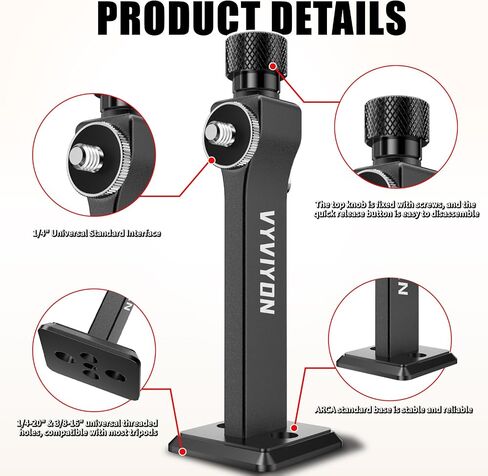 Binoculars Tripod Adapter, Arca Base Design with 3/8" and 1/4" Screw | Quick Release Binoculars Tripod Adapter for Bird Watching, Hunting, Astronomy, Animal Observation in Saudi Arabia