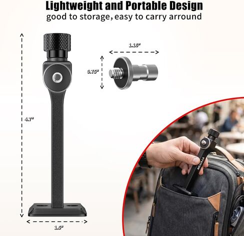 Binoculars Tripod Adapter, Arca Base Design with 3/8" and 1/4" Screw | Quick Release Binoculars Tripod Adapter for Bird Watching, Hunting, Astronomy, Animal Observation in Saudi Arabia