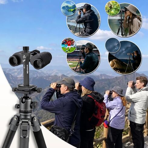 Binoculars Tripod Adapter, Arca Base Design with 3/8" and 1/4" Screw | Quick Release Binoculars Tripod Adapter for Bird Watching, Hunting, Astronomy, Animal Observation in Saudi Arabia