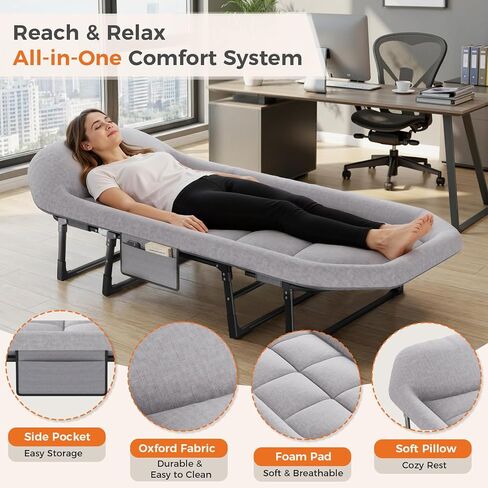 NEWBULIG Camping Cots for Adults, Camping Cot with Mattress in Saudi Arabia