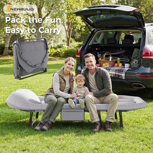 NEWBULIG Camping Cots for Adults, Camping Cot with Mattress in Saudi Arabia