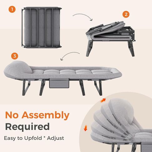 NEWBULIG Camping Cots for Adults, Camping Cot with Mattress in Saudi Arabia