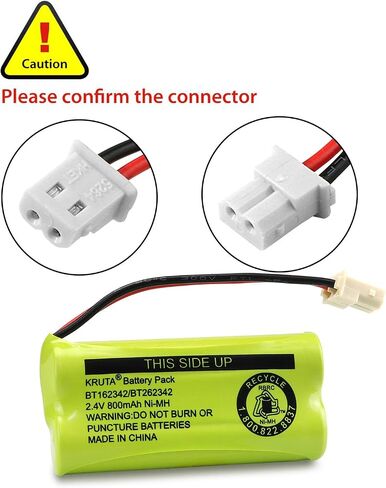 BT166342 BT266342 Battery 2.4V 800mah Replacement Battery Pack Compatible with for BT183342 BT283342 BT162342 BT262342 VTech CS6114 CS6419 CS6719 at&T EL52300 CL80111 Cordless Phone (Pack 4) in Saudi Arabia