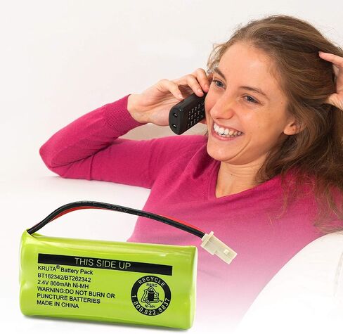 BT166342 BT266342 Battery 2.4V 800mah Replacement Battery Pack Compatible with for BT183342 BT283342 BT162342 BT262342 VTech CS6114 CS6419 CS6719 at&T EL52300 CL80111 Cordless Phone (Pack 4) in Saudi Arabia