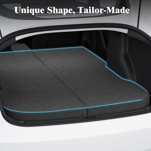 Ferlizer 4" Memory Foam Camping Mattress for Tesla Model 3, 74" x 43" | Foldable Car Sleeping Pad with Plush Washable Cover, CertiPUR-US Certified Medium-firm pressure relief, spacious for 2 adults in Kuwait