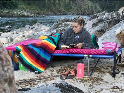 Outdoor Recreation Camping Boating River Trip Soft Foam Cushion Sleeping Landing Pad, Cranberry, 24" in Saudi Arabia