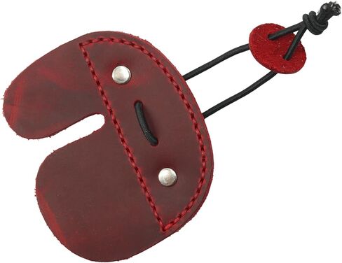 Toprank Leather Archery Finger Tabs - Handmade Finger Guard for Shooting Practice Gear, Recurve Bow Fingers Tab in Saudi Arabia