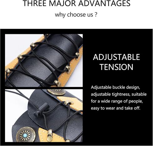 Handmade Leather Arm Guard & Shooting Glove - Adjustable Wristband Protector for Hunting & Archery - Unisex Medieval Style Bracer in Kuwait