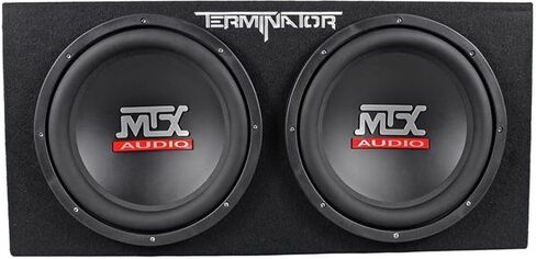 حزمة التوفير الصوتي: MTX TNE212D Dual 12 1200W 2-Ohm Subwoofers + حزمة صندوق فرعي مغلق مع مضخم صوت السيارة Rockville dB12 2000W Mono 2-Ohm ومجموعة أسلاك التثبيت RWK41 Amp مع RCA's (3 عناصر) in Kuwait