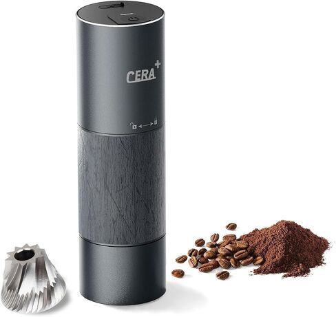 CERA+ Portable Espresso Maker & Grinder Bundle, Self-Heating Coffee Kit | PCM03S espresso maker with CGE01 grinder, delivering fresh-ground coffee and café-style espresso anywhere you go. in Saudi Arabia