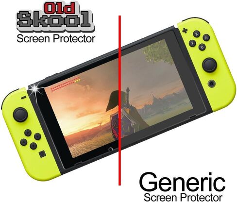 واقي شاشة زجاجي مقوى من Old Skool متوافق مع Nintendo Switch 2 Pack in Kuwait