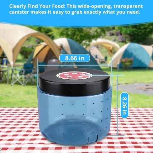 Bear Canister for Backpacking, Outdoor Airtight Food Storage Container, 7.2 Liters, Backpacking, Anti-Opening Device, Storage Containers, Hiking, Fishing, Hunting, Bikepacking in Saudi Arabia