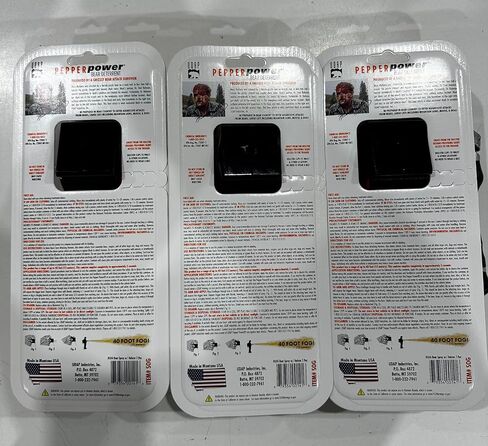UDAP SOG3 Bear, Mountain Lion, Dog, Coyote, and Moose Spray with Griz Guard Holster 40 Foot Powerful Fog Deterrent. 3 Pack in Saudi Arabia