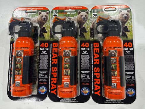 UDAP SOG3 Bear, Mountain Lion, Dog, Coyote, and Moose Spray with Griz Guard Holster 40 Foot Powerful Fog Deterrent. 3 Pack in Saudi Arabia