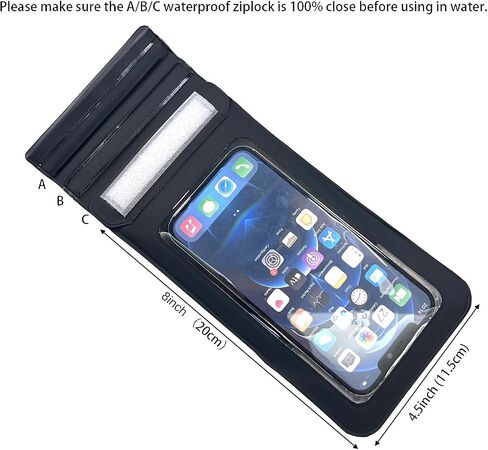 DRLOKPAK Waterproof Phone Case Armband Surfing Dry Bag Floating Waterproof Pouch Holder for iPhone 15 14 13 12 Pro Max XS Plus Se Galaxy S23 + Ultra W24 Google LG Phone up to 7inch in Kuwait