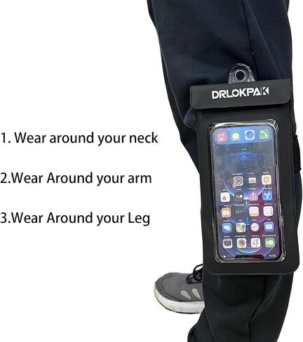DRLOKPAK Waterproof Phone Case Armband Surfing Dry Bag Floating Waterproof Pouch Holder for iPhone 15 14 13 12 Pro Max XS Plus Se Galaxy S23 + Ultra W24 Google LG Phone up to 7inch in Kuwait