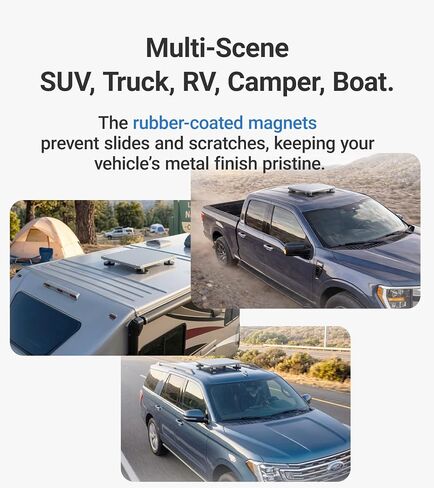 Starlink Mini Magnetic Mount (220lbs Strong Magnets & Protective 2-in-1, Aluminum) Roof Mouting Kit Starlink Mini Accessories for RV, Camper, Truck, Car, Boat | ORLN'K SMM01 Grey in Saudi Arabia