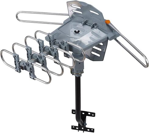 PBD Adjustable Antenna Mounting Pole for Attic or Outdoor Use – Universal Mount Bracket for TV Antenna & Weather Station, Heavy Duty Steel, Weatherproof, Easy Installation, 1" Dia Pole, 16.5" Arm in Saudi Arabia