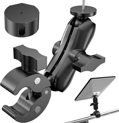 BURMONG 2026/2025 Starlink Mini Clamp Mount, Star Link Mini Pipe Mount with 2025 Pipe Adapter, Aluminum Alloy Adjustable Mounting for Camper, RV Ladder, Pole, Yacht, Guardrails (1/4"-20 Thread) in Saudi Arabia