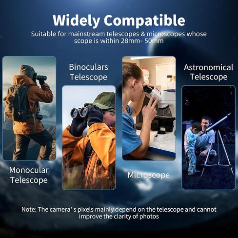 WiFi Telescope Camera Eyepiece, 64G Electronic Eyepiece Camera with 1.5" Screen, Astronomy Camera Fits to 28mm- 50mm Scopes, Perfect for Astrophotography, Birds Watching in Saudi Arabia